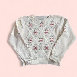 Vintage Cottagecore Sweater (S/M)